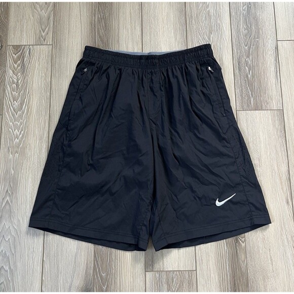 Nike Dri-Fit Black Vented Pull On Athletic Shorts Boys Size XXL 100% Polyester - Picture 1 of 9